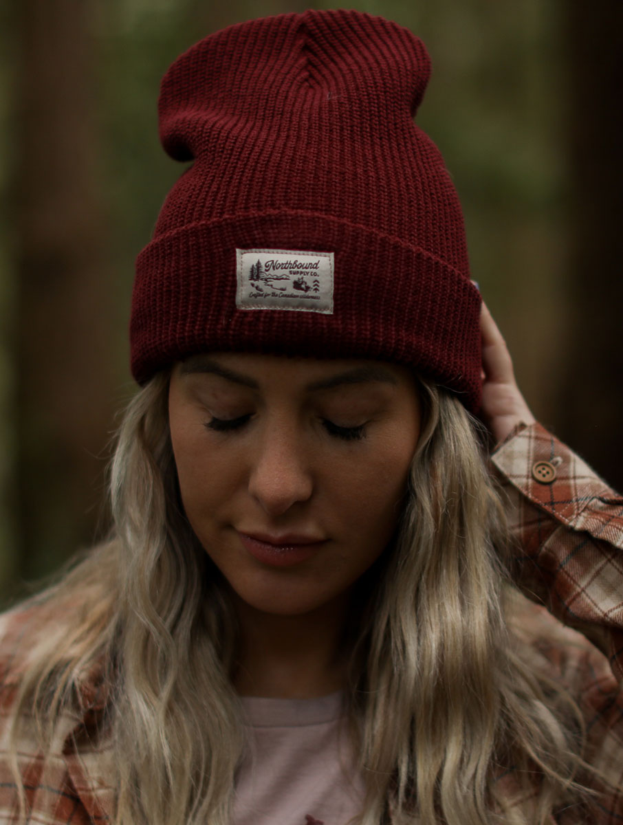 Canadian Wilderness Beanie - Bordeaux